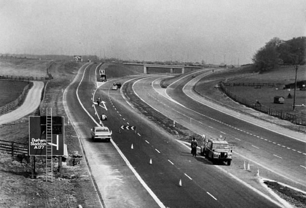 The Northern Echo: The new A1 Bowburn junction on May 21, 1969, just before the motorway opened